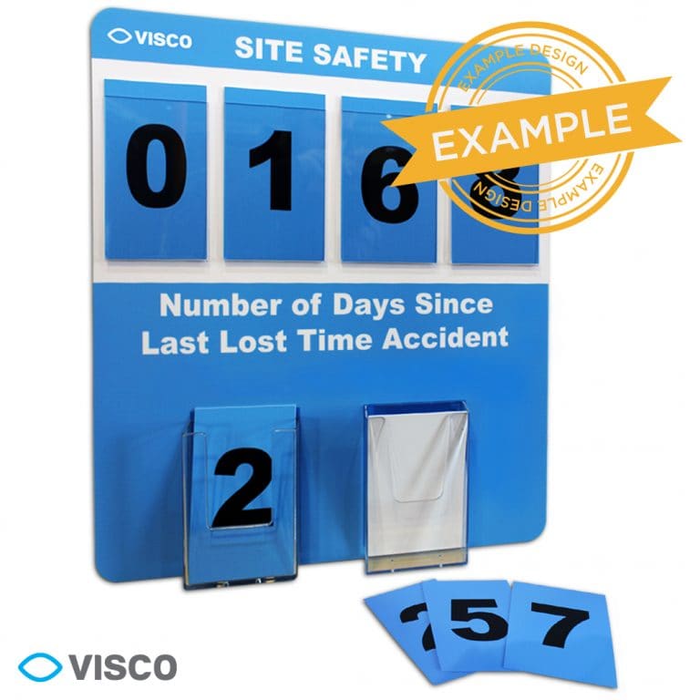 Lost Time accident board Visco