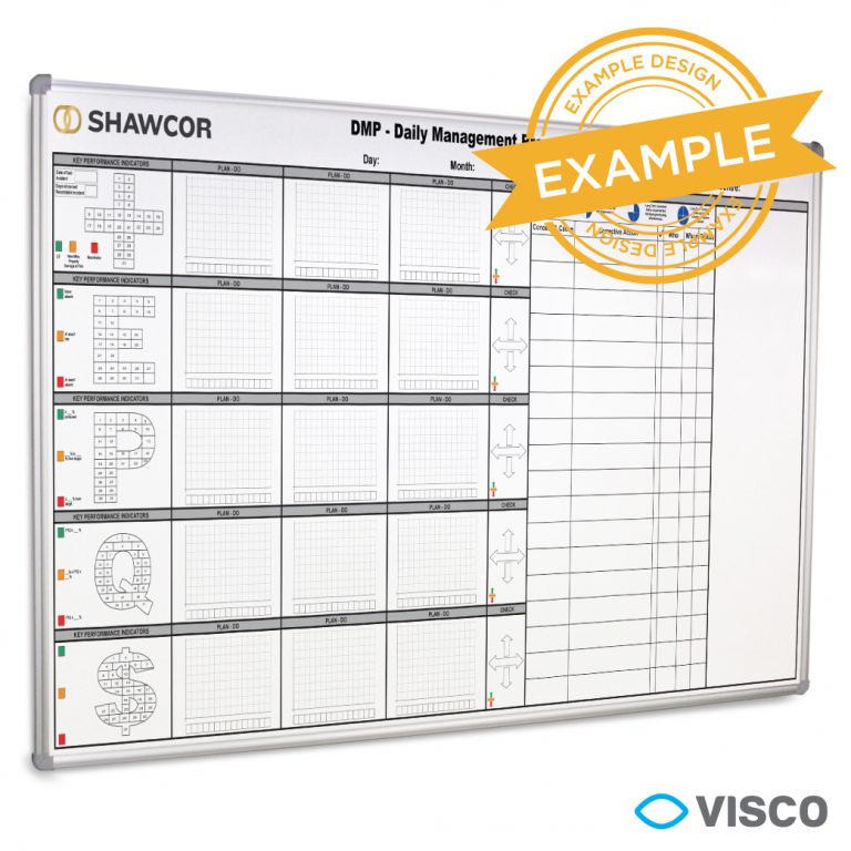 Printed Sqcdp Visual Management Board - Shawcor - Visco